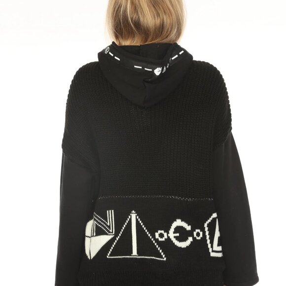 Black Stylish Made In Italy Designer Hoodie - Picture 5 of 11